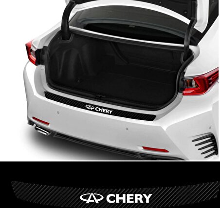 Chery Tiggo İçin Uyumlu Aksesuar Oto Arka Tampon Bagaj Koruyucu Sticker 92*7 Cm