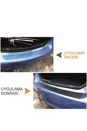 Hyundai Tucson İçin Uyumlu Aksesuar Oto Bagaj Ve Kapı Eşiği Sticker Seti Karbon