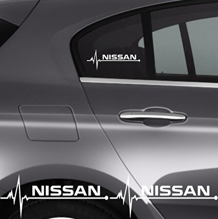 Nissan Almera İçin Uyumlu Aksesuar Oto Ritim Sticker 2 Adet 20*9 Cm