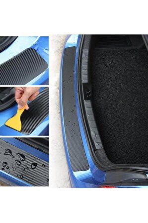 Peugeot 207 İçin Uyumlu Aksesuar Bagaj Ve Kapı Eşiği Seti Karbon