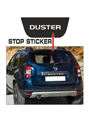 Dacia Duster İçin Uyumlu Aksesuar Stop Sticker
