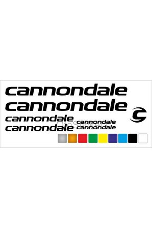 Cannondale Bisiklet Kadro Sticker Set Premium Kalite