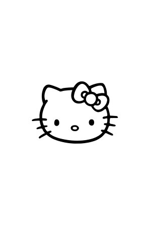 Hello Kitty Sticker (Oto-Motor-Laptop-Duvar-Dekor) 30 x 21 cm