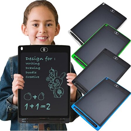 Writing Tablet LCD Dijital Kalemli Çizim Yazı Tahtası Grafik Not Yazma Eğitim Tableti  8.5" SİYAH