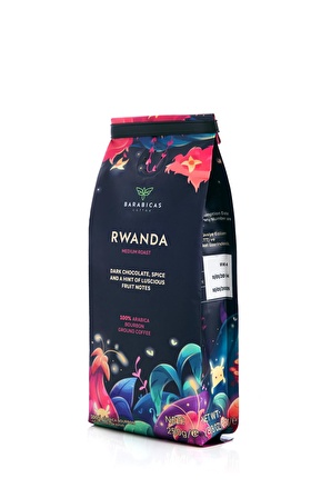 BARABICAS Rwanda 100% Arabica Bourbon - Medium Roast - Öğütülmüş Kahve - 250 gr