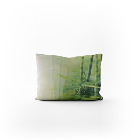 PARADERO Yeşil Bambu Yastık Kılıfı