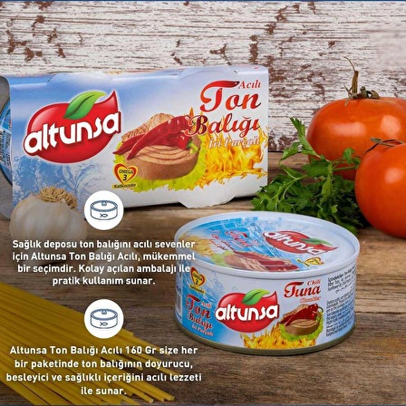 Altunsa Ton Balığı Acılı 2 Adet × 160 Gr