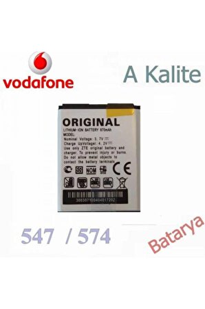 Vodafone 547 574 A Kalite Batarya Telefon Pil