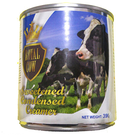 Royal Cow Sweetened Condensed Milk Yoğunlaştırılmış 390 Gr 5 Adet