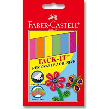 Faber-Castell Hamur Yapıştırıcı Tack-It Creative 50 Gr Renkli 18 70 94