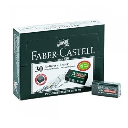 Faber-Castell 7089/30 Siyah Silgi 30'lu (5130188930)