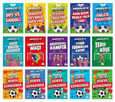 Yusuf Asal Patatesspor Serisi 15 Kitap (Ve Top Ağlarda + Macera Başlıyor + Dünya Kupasında)