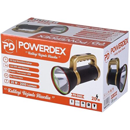 Powerdex 20W Şarjlı Fener PD-5900