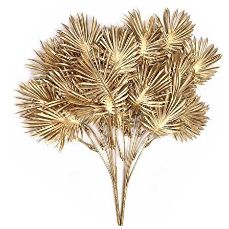 Palmiye Yapay Yaprak Gold 90 cm 3 Dallı