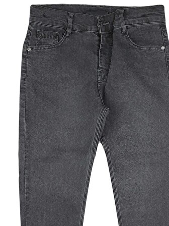 Erkek Çocuk Sade Kot Pantolon Jeans Desensiz Düz Renk Kot Pantolon