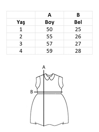 Kız Çocuk Keten Fırfırlı Dantel Kol Elbise