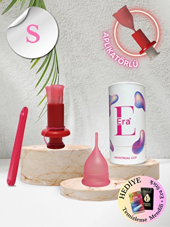 Era Cup - S Boy + Aplikatör / Menstrual Cup ( Adet Kabı )