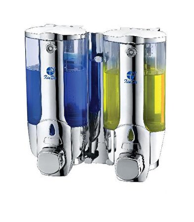 Xinda ZYQ138SK Sıvı Sabun ve Şampuan Dispenseri 2' li Krom 380 ml