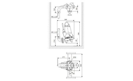 Grundfos SEG.40.15.2.50B Parçalayıcı Bıçaklı Atık Su Pompası