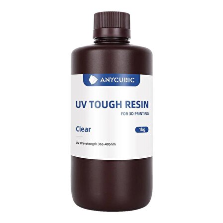 Anycubic UV Tough (Sert Esnek) Şeffaf Reçine 1 kg
