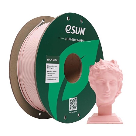 Esun- ePLA-Matte  Filament 1.75mm Şeftali Pembesi