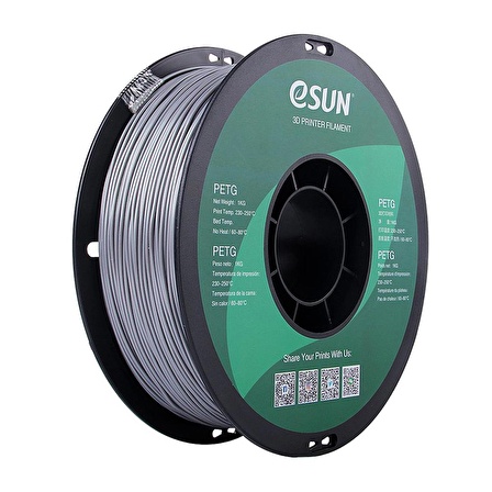 Esun PETG Filament 1.75mm Gümüş