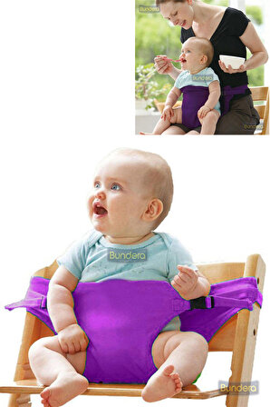 Bebek Mama Sandalyesi Mor Emniyet Kemeri, Bebek Güvenlik Kemeri, Kilit Bebek Koruma Koruyucu KIlıf