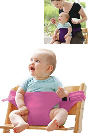 Bebek Mama Sandalyesi Pembe Emniyet Kemeri, Bebek Güvenlik Kemeri, Kilit Bebek Koruma Koruyucu KIlıf