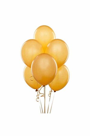 Metalik Gold Balon 100 Adet 12 İnc Lateks Balon