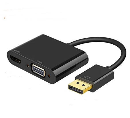 Pmr Displayport to Hdmi -Vga Çevirici Adaptör