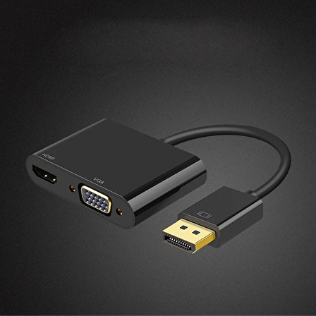 Pmr Displayport to Hdmi -Vga Çevirici Adaptör