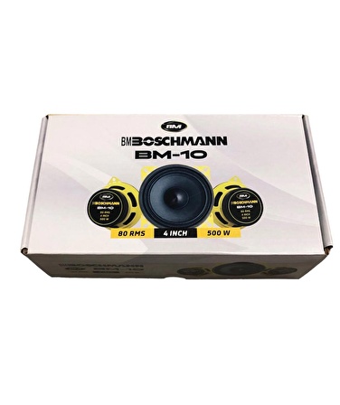 BM-110 4"  Max 500W 80W Rms 10CM Oto Mıdrange