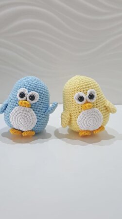 amigurumi penguen oyuncak (2'li)