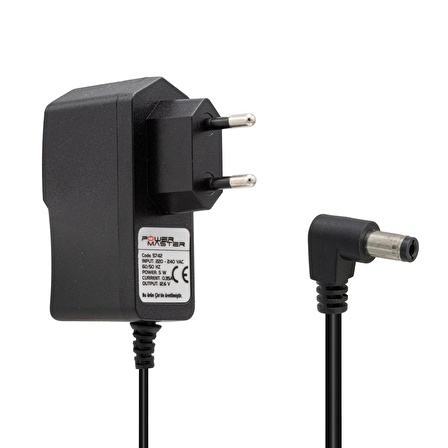 Senao Pm-5742 12.6 Volt - 0.35 Amper 5.5*2.5 Uçlu  Plastik Kasa Priz Tipi Adaptör