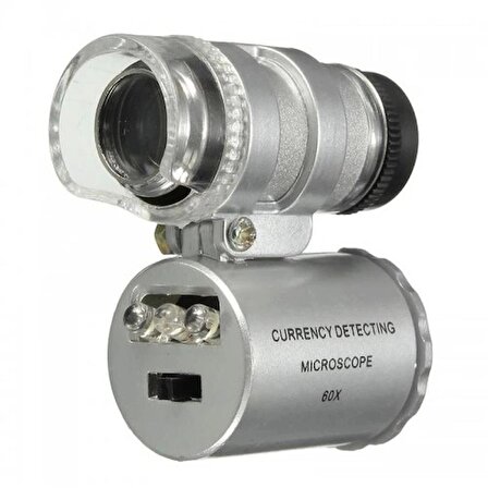 Nikula-ıphone5 Için Uyumlu Kapaklı Lens Mikroskop Taşınabilir Mini Cep Boyutu Led Mikroskop No.9882-ip5ii