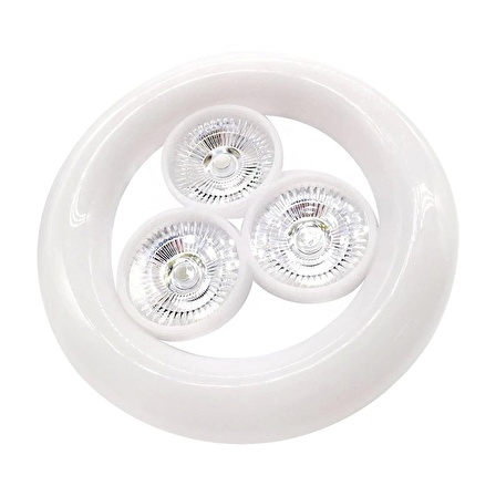 Kk-901 E27 Duy 36 Watt Beyaz 3lü Ufo Led Lamba