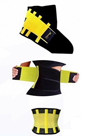 Hot Belt Termal Sauna Kemer Unisex Terletme Korsesi (sarı-siyah)