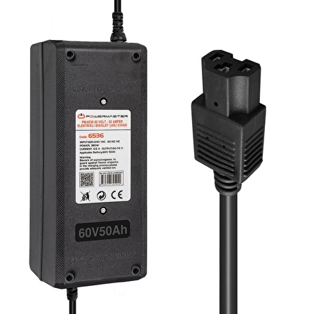 Pm-6536 60 Volt - 50 Amper Elektrikli Bisiklet Şarj Cihazı