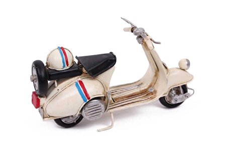 Vintage Tasarım Dekoratif Metal Scooter