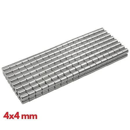 20 Adet 4x4mm Yuvarlak Neodyum Mıknatıs