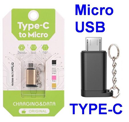 Micro Usb To Type-C Otg Adaptör Çevirici Aparat Dönüştürücü