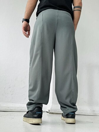 Retrobird Yoga Meditasyon Hafif Şalvar Pantolon Erkek Füme