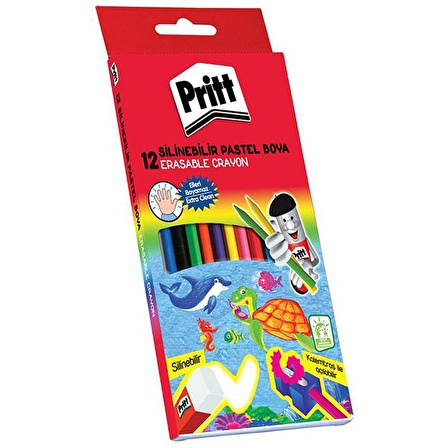 Pritt 12 li Silinebilir Pastel Boya