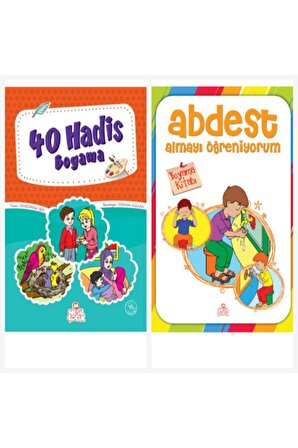 Nesil Çocuk Yayınları 40 Hadis Boyama Kitabı & Abdest Almayı Öğre