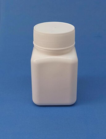 50 adet 50 ml kare boş plastik şişe Numune-Ilaç-Tarım-Ecza-Tablet-Hap-Kapsül Plastik Kutu 50 cc Şişesi