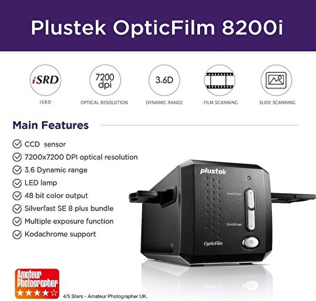 Plustek OpticFilm 8200i SE - 35mm Film & Slayt Tarayıcı