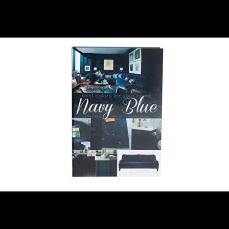 Dekoratif Kitap Kutusu Navy Blue