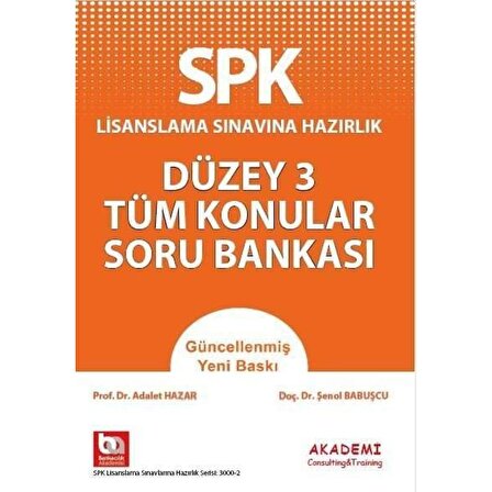 SPK Düzey 3 Tüm Konular Soru Bankası