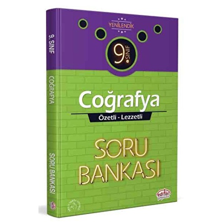 9. Sınıf Vip Coğrafya Özetli Lezzetli Soru Bankası