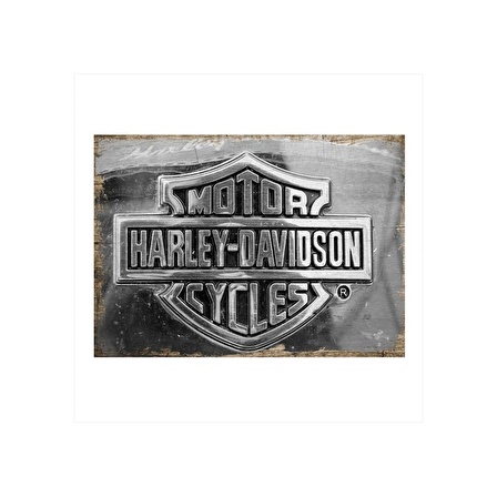 Harley Davidson Ahşap Poster 20x30